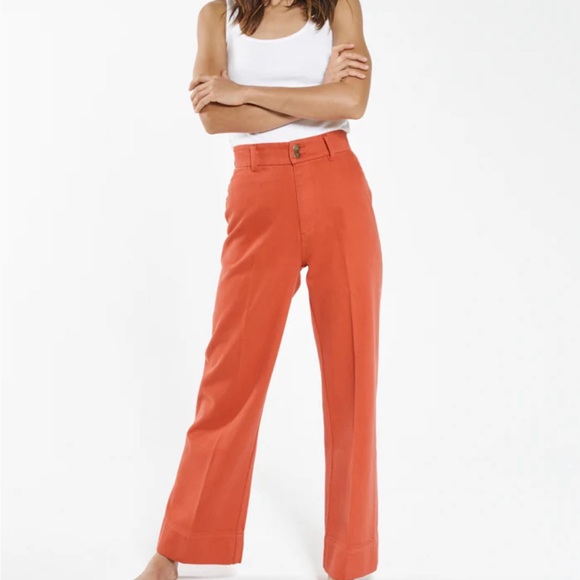NWT Thrills Bella Full Length Twill Pant in Cardamon size US 2 - Picture 2 of 9